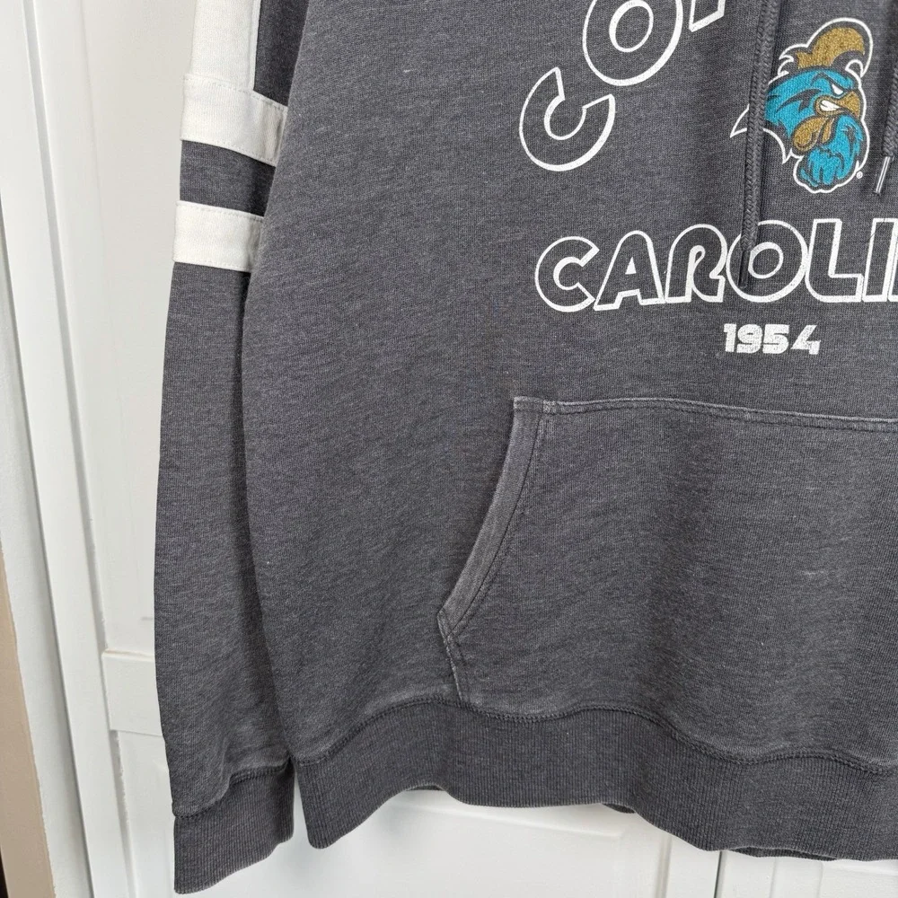 Camp‎ David Women's Large Coastal Carolina Replay Hoodie Dark Gray College New - Picture 3 of 9